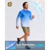Men’s Sun Protection Shirts UPF 50+ Rash Guard for Men Swim Long Sleeve Hiking Fishing Athletic Workout Shirt(Sun Coconut Tree)