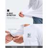 Men’s Sun Protection Shirts UPF 50+ Rash Guard for Men Swim Long Sleeve Hiking Fishing Athletic Workout Shirt(White Marlin)