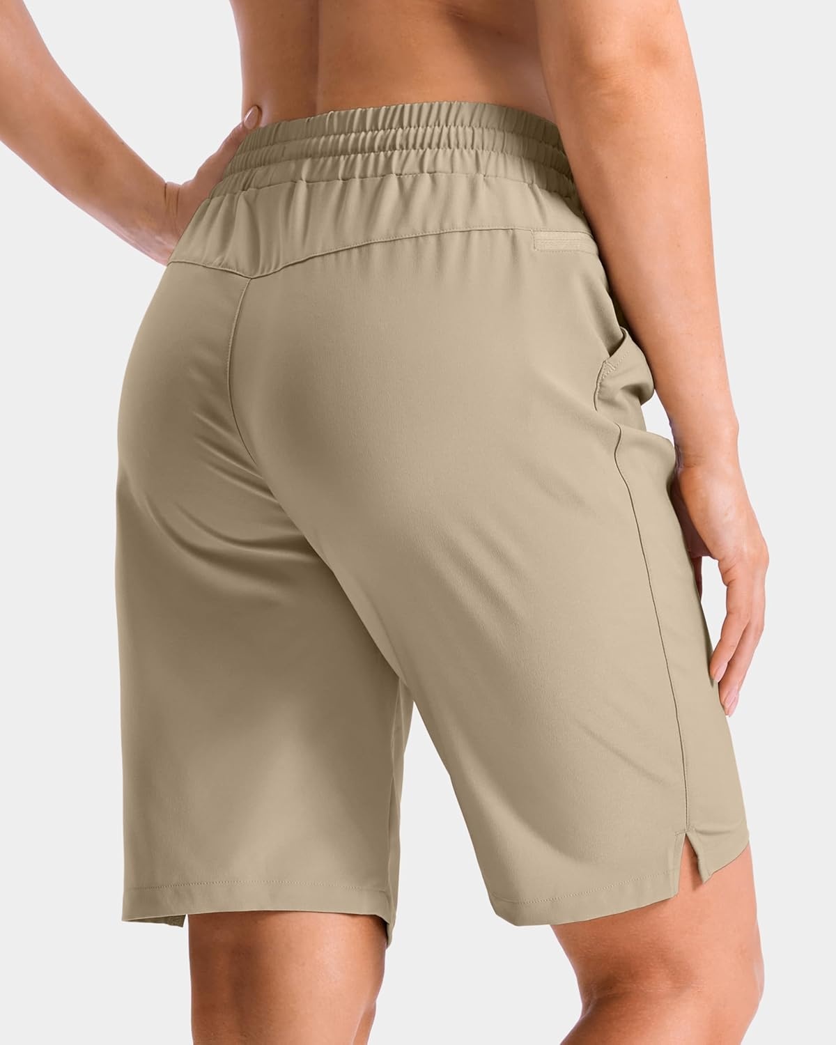 imageG Gradual 7 9 11 Womens Hiking Shorts 4 Pockets Lightweight Quick Dry Cargo Shorts Water Resistant Golf Summer WalkingLight Khaki Green