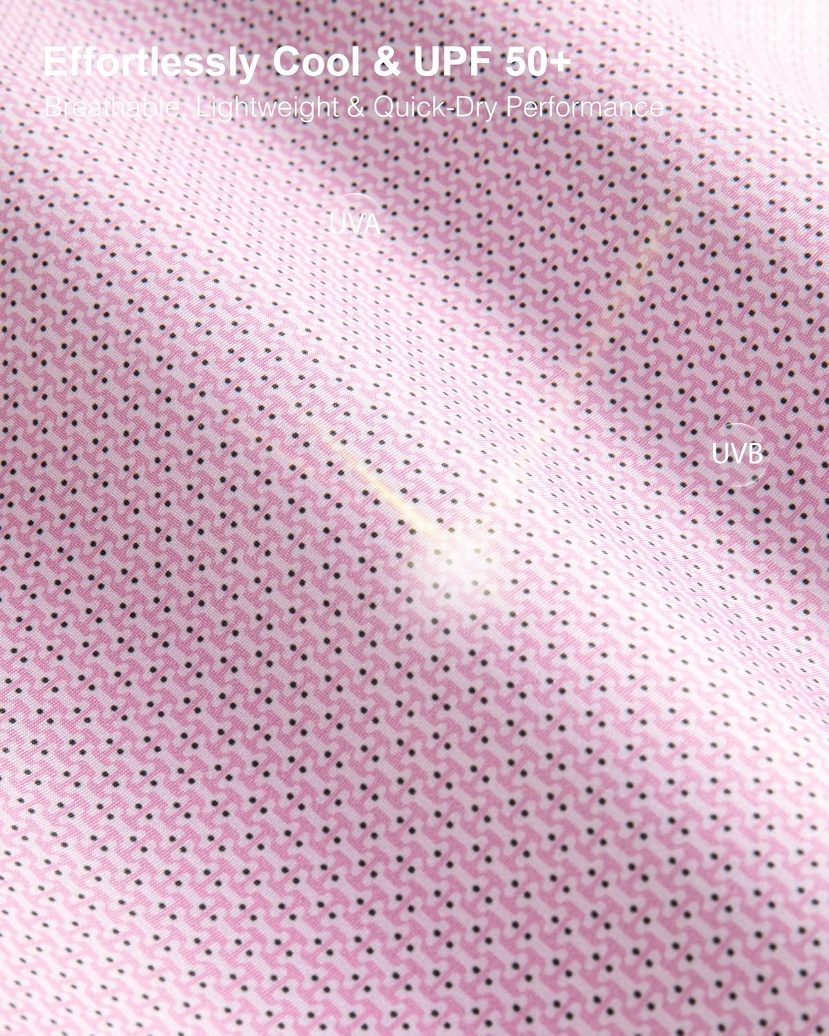 imageMens Golf Shirts Dry Fit Performance Moisture Wicking Breathable Casual Micro Print Short Sleeve PoloMini Dumbbell 2