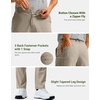 G Gradual Men’s Golf Pants with 5 Pockets 30″/32″/34″ Lightweight Quick Dry Stretch Work Dress Pants Casual Slacks for Men(Carbon Dust,W36 L30)