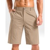 G Gradual Men’s Shorts 11″ Lightweight Casual Shorts for Men with 3 Pockets Summer Quick Dry Breathable Golf Shorts(Heather Khaki,XL)
