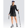 G Gradual Women’s Sun Protection Jackets Lightweight Zip Up Hoodies 4 Pockets UPF 50+ Sun Shirt Hiking Beach Athletic Workout(Black)