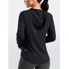 G Gradual Women’s Sun Protection Jackets Lightweight Zip Up Hoodies 4 Pockets UPF 50+ Sun Shirt Hiking Beach Athletic Workout(Black)