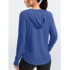 G Gradual Women’s Sun Protection Jackets Lightweight Zip Up Hoodies 4 Pockets UPF 50+ Sun Shirt Hiking Beach Athletic Workout(Dark Blue)