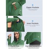 G Gradual Women’s Sun Protection Jackets Lightweight Zip Up Hoodies 4 Pockets UPF 50+ Sun Shirt Hiking Beach Athletic Workout(Green)