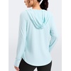 G Gradual Women’s Sun Protection Jackets Lightweight Zip Up Hoodies 4 Pockets UPF 50+ Sun Shirt Hiking Beach Athletic Workout(Light Blue)
