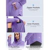 G Gradual Women’s Sun Protection Jackets Lightweight Zip Up Hoodies 4 Pockets UPF 50+ Sun Shirt Hiking Beach Athletic Workout(Purple)