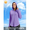 G Gradual Women’s Sun Protection Jackets Lightweight Zip Up Hoodies 4 Pockets UPF 50+ Sun Shirt Hiking Beach Athletic Workout(Purple)
