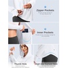 G Gradual Women’s Sun Protection Jackets Lightweight Zip Up Hoodies 4 Pockets UPF 50+ Sun Shirt Hiking Beach Athletic Workout(White)