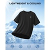 Men’s Athletic Running Shirts Dry Fit Moisture Wicking Workout Gym T-Shirts Short Sleeve Cooling Tee Tops for Men(A-black)