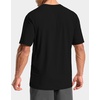 Men’s Athletic Running Shirts Dry Fit Moisture Wicking Workout Gym T-Shirts Short Sleeve Cooling Tee Tops for Men(A-black)