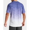 Men’s Athletic Running Shirts Dry Fit Moisture Wicking Workout Gym T-Shirts Short Sleeve Cooling Tee Tops for Men(A-slate/White Gradient)