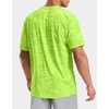 Men’s Athletic Running Shirts Dry Fit Moisture Wicking Workout Gym T-Shirts Short Sleeve Cooling Tee Tops for Men(Green Neon)