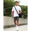Men’s Athletic Running Shirts Dry Fit Moisture Wicking Workout Gym T-Shirts Short Sleeve Cooling Tee Tops for Men(White)