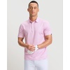 Men’s Golf Shirts Dry Fit Performance Moisture Wicking Breathable Casual Micro Print Short Sleeve Polo(Mini Dumbbell 2)