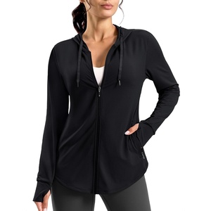 G Gradual Women’s Sun Protection Jackets Lightweight Zip Up Hoodies 4 Pockets UPF 50+ Sun Shirt Hiking Beach Athletic Workout(Black)