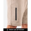 G Gradual Men’s 7″ Athletic Sweat Shorts with Zipper Pockets Soft Elastic Waist Lounge Workout Gym Shorts for Men(Khaki Heather)