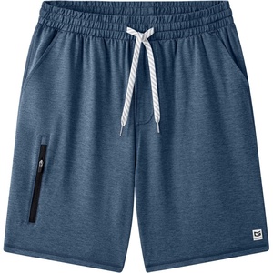 G Gradual Men’s 7″ Athletic Sweat Shorts with Zipper Pockets Soft Elastic Waist Lounge Workout Gym Shorts for Men(Indigo Heather)