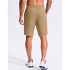 G Gradual Men’s Golf Shorts with 3 Pockets 9″ Lightweight Stretch Quick Dry Casual Dress Work Shorts for Men(Dusty Khaki)