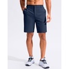 G Gradual Men’s Golf Shorts with 3 Pockets 9″ Lightweight Stretch Quick Dry Casual Dress Work Shorts for Men(Navy)