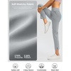 G Gradual Women’s Pants Ankle 7/8 Golf Pants 3 Pockets Stretchy Travel Pants Inner Drawstring for Work Business Casual(Bright Grey)