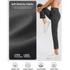 G Gradual Women’s Pants Ankle 7/8 Golf Pants 3 Pockets Stretchy Travel Pants Inner Drawstring for Work Business Casual(Dark Grey)