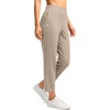 G Gradual Women’s Pants Ankle 7/8 Golf Pants 3 Pockets Stretchy Travel Pants Inner Drawstring for Work Business Casual(Dark Khaki)