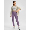 G Gradual Women’s Pants Ankle 7/8 Golf Pants 3 Pockets Stretchy Travel Pants Inner Drawstring for Work Business Casual(Dark Purple)