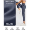 G Gradual Women’s Pants Ankle 7/8 Golf Pants 3 Pockets Stretchy Travel Pants Inner Drawstring for Work Business Casual(Dusty Blue)