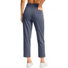 G Gradual Women’s Pants Ankle 7/8 Golf Pants 3 Pockets Stretchy Travel Pants Inner Drawstring for Work Business Casual(Dusty Blue)