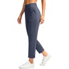 G Gradual Women’s Pants Ankle 7/8 Golf Pants 3 Pockets Stretchy Travel Pants Inner Drawstring for Work Business Casual(Dusty Blue)