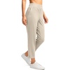 G Gradual Women’s Pants Ankle 7/8 Golf Pants 3 Pockets Stretchy Travel Pants Inner Drawstring for Work Business Casual(Dusty White)