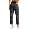 G Gradual Women’s Pants Ankle 7/8 Golf Pants 3 Pockets Stretchy Travel Pants Inner Drawstring for Work Business Casual(Grey Camo)