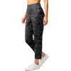 G Gradual Women’s Pants Ankle 7/8 Golf Pants 3 Pockets Stretchy Travel Pants Inner Drawstring for Work Business Casual(Grey Camo)
