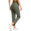 G Gradual Women’s Pants Ankle 7/8 Golf Pants 3 Pockets Stretchy Travel Pants Inner Drawstring for Work Business Casual(Grey Sage)