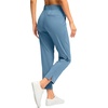 G Gradual Women’s Pants Ankle 7/8 Golf Pants 3 Pockets Stretchy Travel Pants Inner Drawstring for Work Business Casual(Indigo)