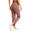 G Gradual Women’s Pants Ankle 7/8 Golf Pants 3 Pockets Stretchy Travel Pants Inner Drawstring for Work Business Casual(Mauve Pink)