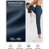 G Gradual Women’s Pants Ankle 7/8 Golf Pants 3 Pockets Stretchy Travel Pants Inner Drawstring for Work Business Casual(Navy)