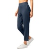 G Gradual Women’s Pants Ankle 7/8 Golf Pants 3 Pockets Stretchy Travel Pants Inner Drawstring for Work Business Casual(Navy)