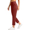 G Gradual Women’s Pants Ankle 7/8 Golf Pants 3 Pockets Stretchy Travel Pants Inner Drawstring for Work Business Casual(Savannah)