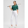 G Gradual Women’s Pants Ankle 7/8 Golf Pants 3 Pockets Stretchy Travel Pants Inner Drawstring for Work Business Casual(White)