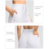 G Gradual Women’s Pants Ankle 7/8 Golf Pants 3 Pockets Stretchy Travel Pants Inner Drawstring for Work Business Casual(White)