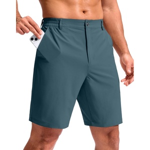 G Gradual Men’s Golf Shorts with 3 Pockets 9″ Lightweight Stretch Quick Dry Casual Dress Work Shorts for Men(Night Sky Blue)