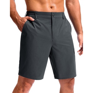 G Gradual Men’s Golf Shorts with 3 Pockets 9″ Lightweight Stretch Quick Dry Casual Dress Work Shorts for Men(Steel Gray)