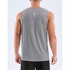 G Gradual Men’s Workout Tank Tops Sleeveless Muscle Shirts Summer UPF 50+ Quick Dry Shirts for Men Athletic Running Gym(Light Grey,2XL)