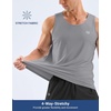 G Gradual Men’s Workout Tank Tops Sleeveless Muscle Shirts Summer UPF 50+ Quick Dry Shirts for Men Athletic Running Gym(Light Grey,2XL)