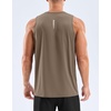 G Gradual Men’s Workout Tank Tops Sleeveless Muscle Shirts Summer UPF 50+ Quick Dry Shirts for Men Athletic Running Gym(Taupe,3XL)