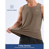 G Gradual Men’s Workout Tank Tops Sleeveless Muscle Shirts Summer UPF 50+ Quick Dry Shirts for Men Athletic Running Gym(Taupe,3XL)