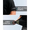 G Gradual Men’s Cooling Running Shirts Moisture Wicking Breathable Workout T-Shirt UPF 50+ Ice Performance Tee for Athletic(Black)